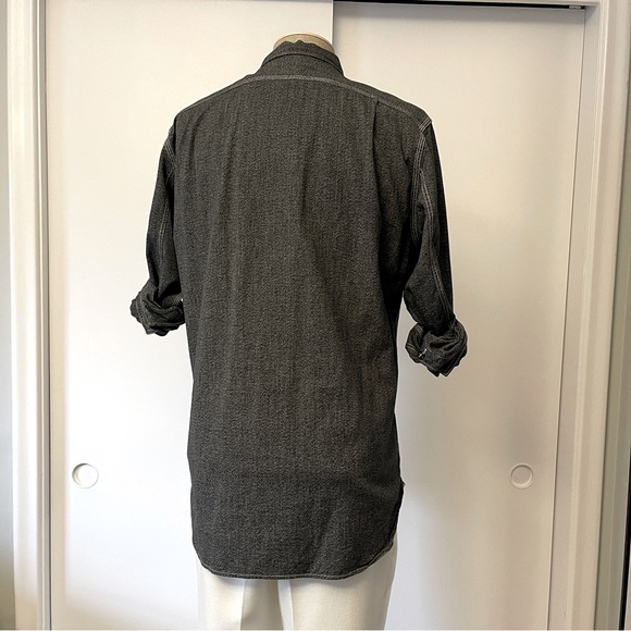 J. Crew Utility Shirt in Marled Grey - Picture 3 of 5